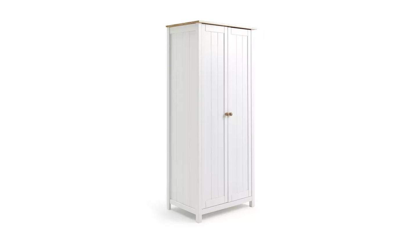 Scandinavia 2 Door Wardrobe - Two Tone
